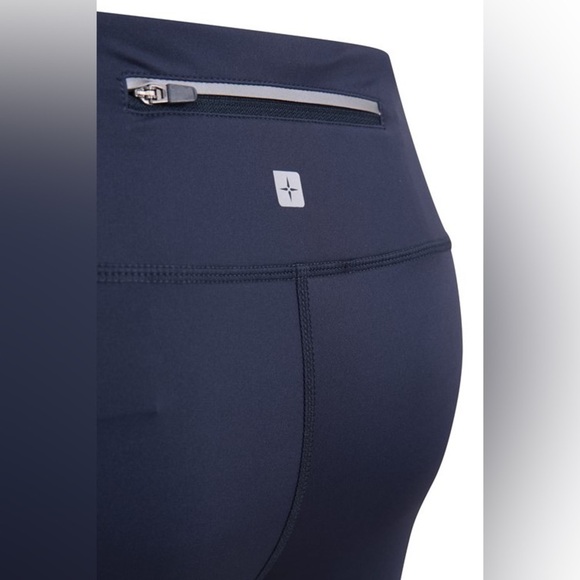 NWT Mountain Warehouse Time Trial Reflective Capri Legging Navy 8 - Picture 11 of 12